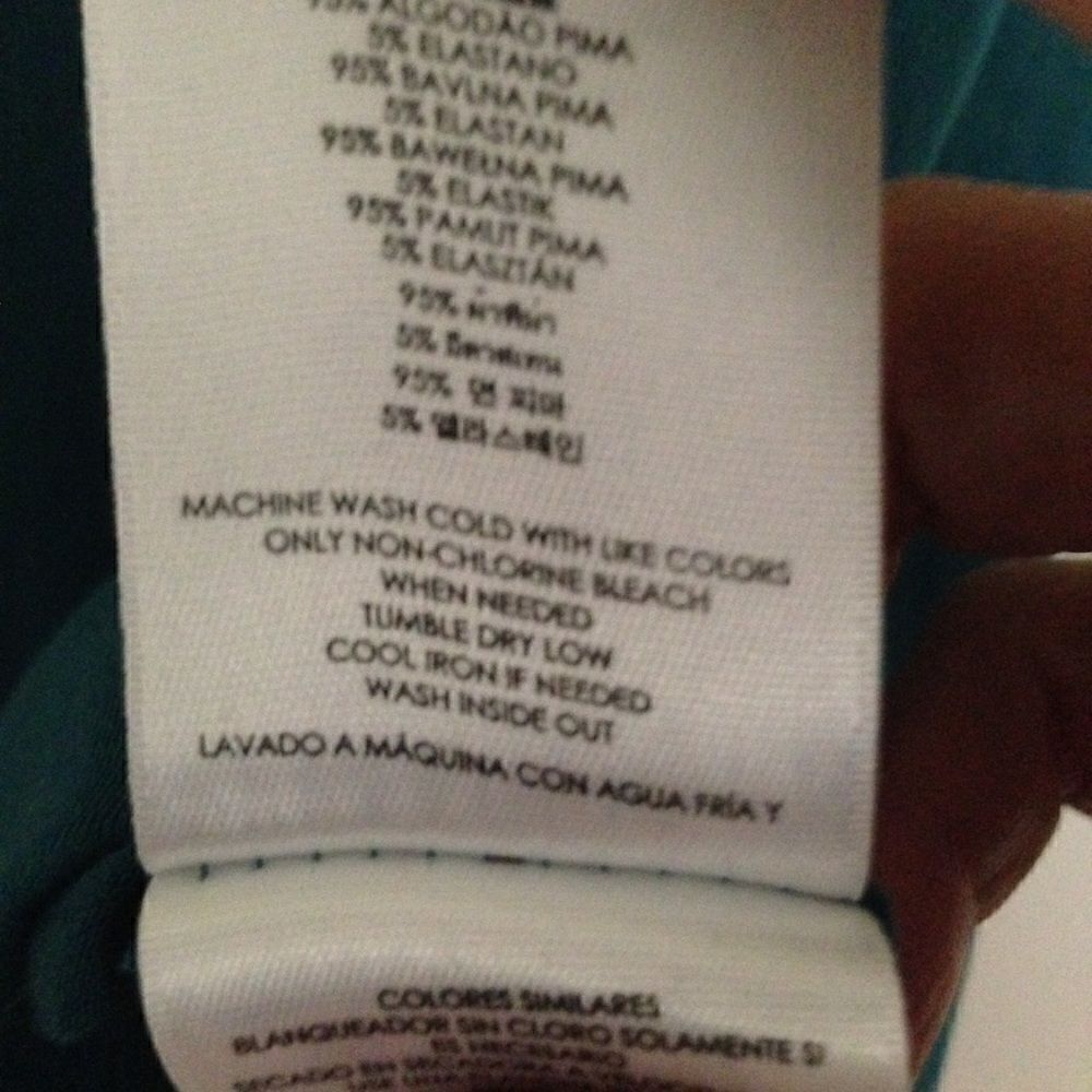 Michael Kors teal polo shirt S - Picture 6 of 6